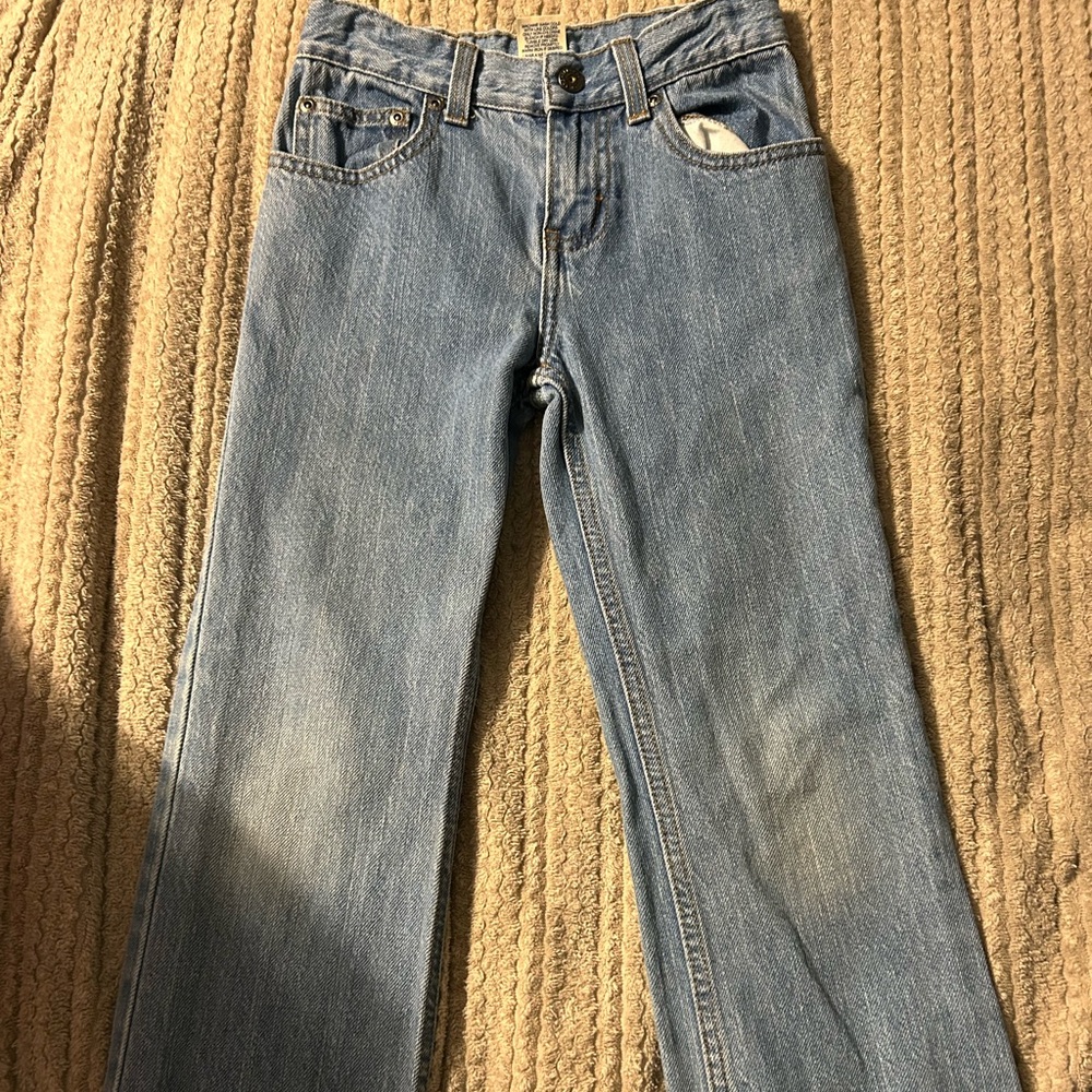 Vintage Faded Glory Girls Straight Leg Blue Jeans